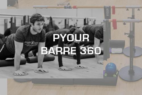 Off the Barre (warm or hot) - You don’t have to be a ballerina to take our Off the Barre class! Low impact cardio and small isometric movements  are combined with fast-paced exercises to achieve muscular endurance and strength. Embrace the shake and burn to fun upbeat playlists and walk out of class feeling sleek, toned and accomplished! *Light weights, gliders and toning balls <br><b>Click to Book Now!</b>